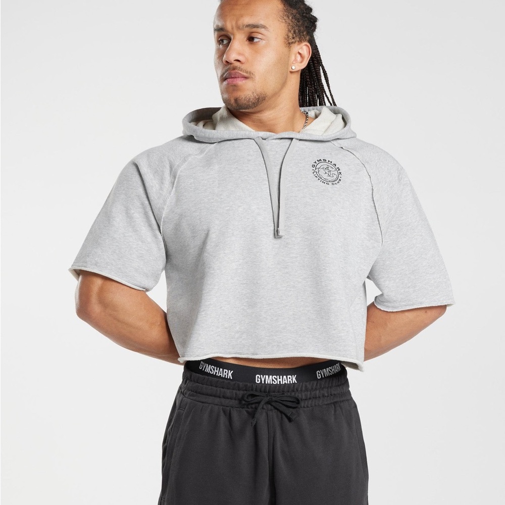 Gymshark ‘LEGACY SHORT SLEEVE CROP HOODIE’